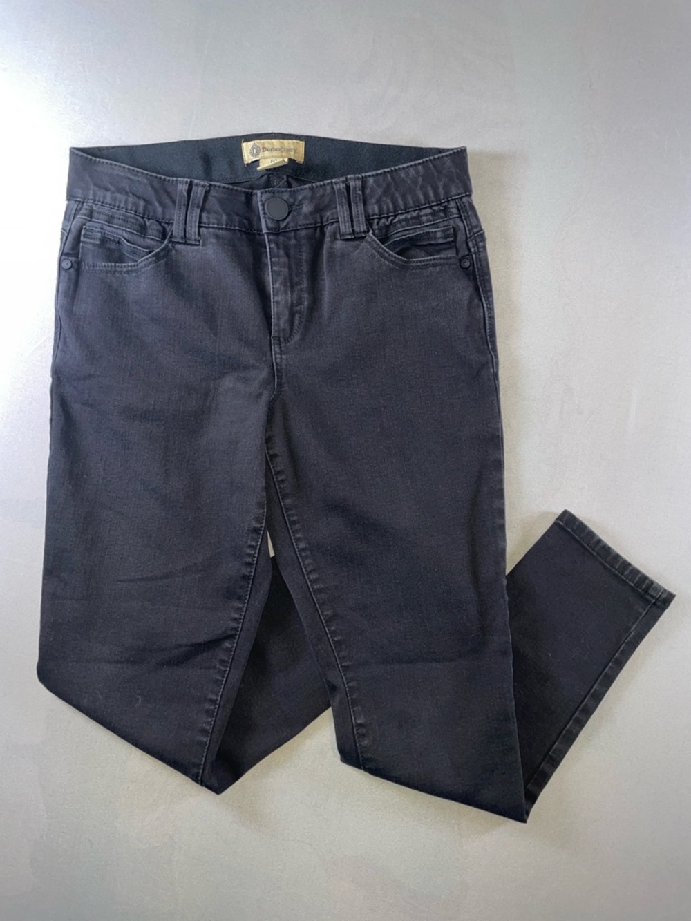 Democracy “Ab”technology Tummy Control Black Slim Jeans Size 10 - Picture 4 of 11